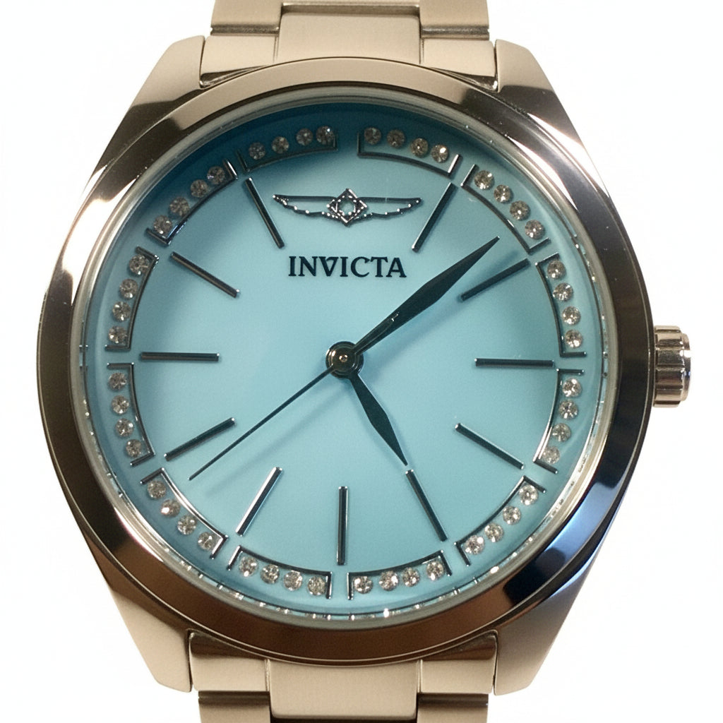 70416 Invicta Celestial Ladies Watch 33mm Stainless Steel Silver Dial Bracelet