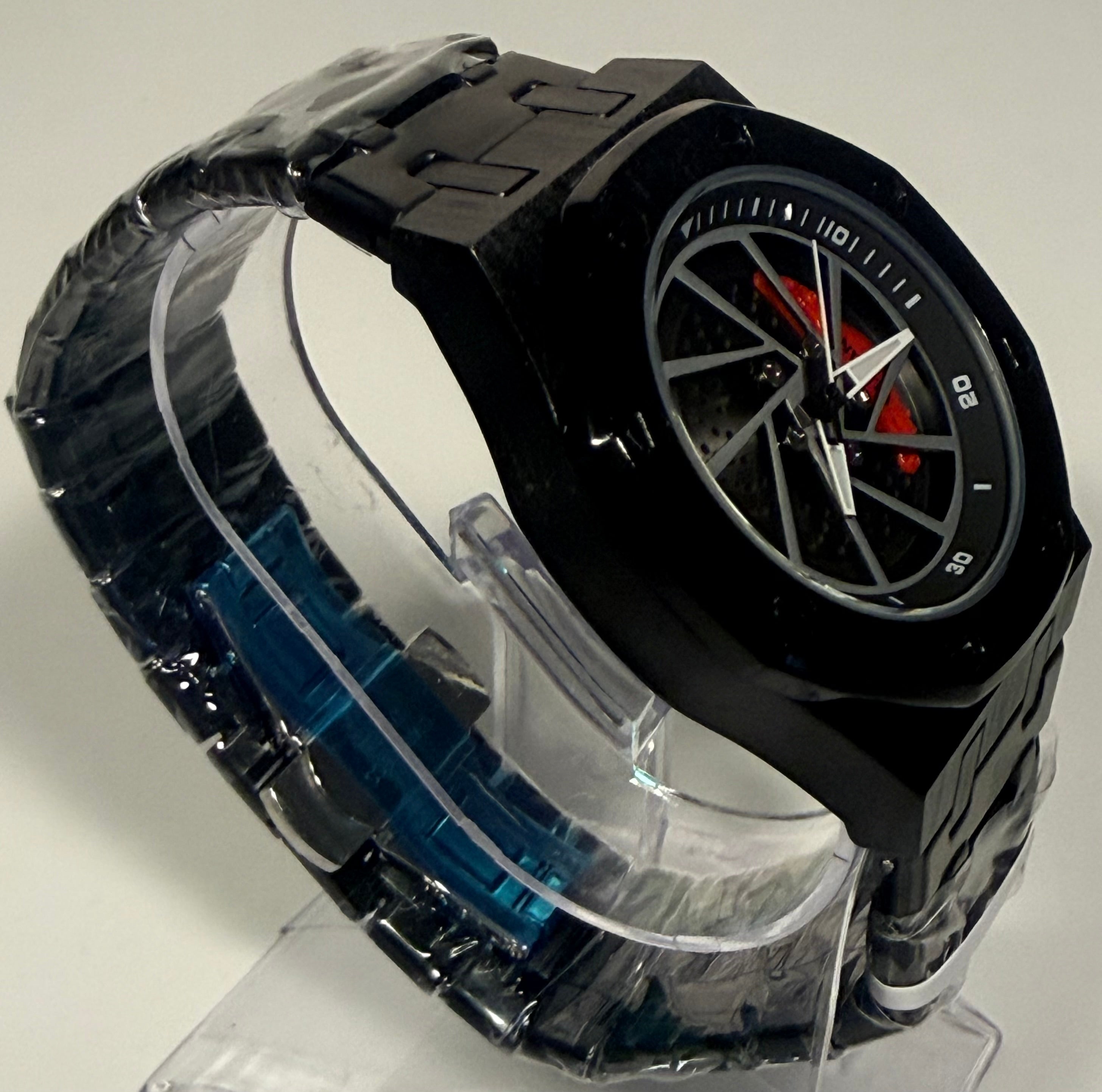 70036 Invicta Speedway Rim Mens 42mm Black Dial Chronograph Steel Bracelet Watch side