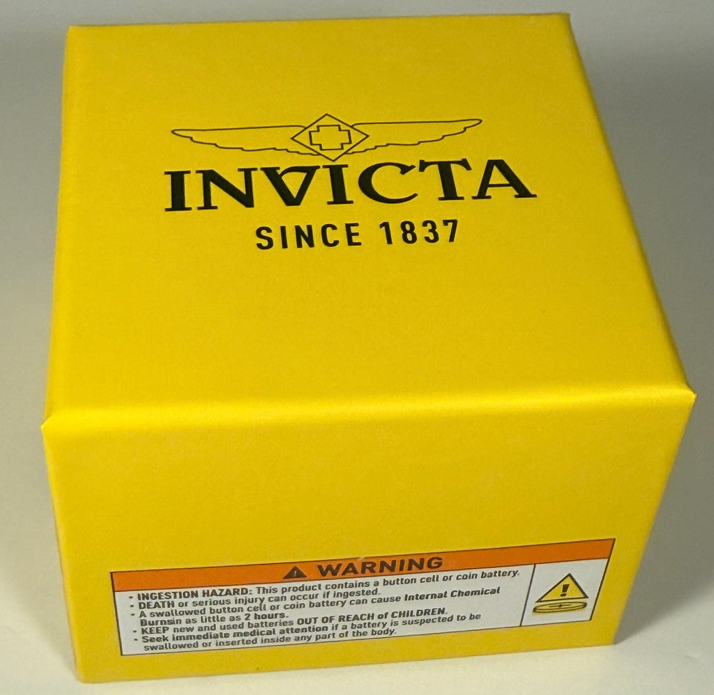 79020 Invicta Mens Specialty Serrate Black Dial Stainless Steel Bracelet 40mm
box