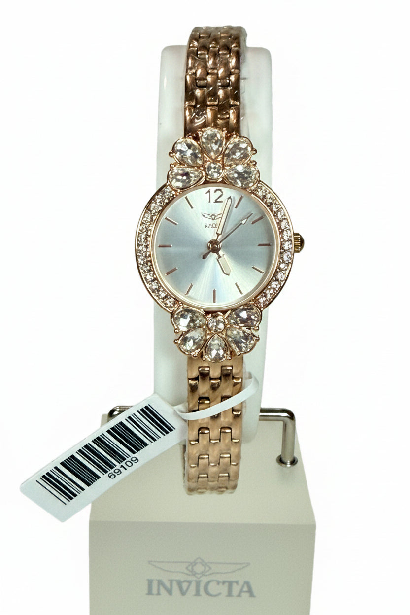 69109 Invicta Wildflower Womens 30mm Rose Gold Stainless Steel Watch 30M