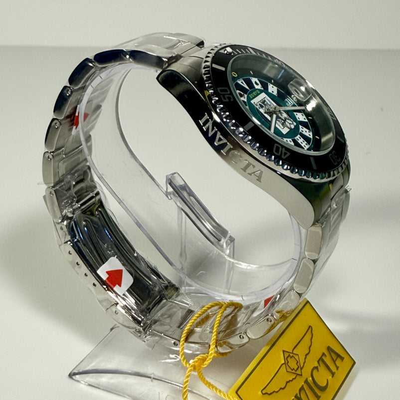 50524 Invicta Mens Pro Diver House of Cards Green Dial 40mm Stainless Steel 200M