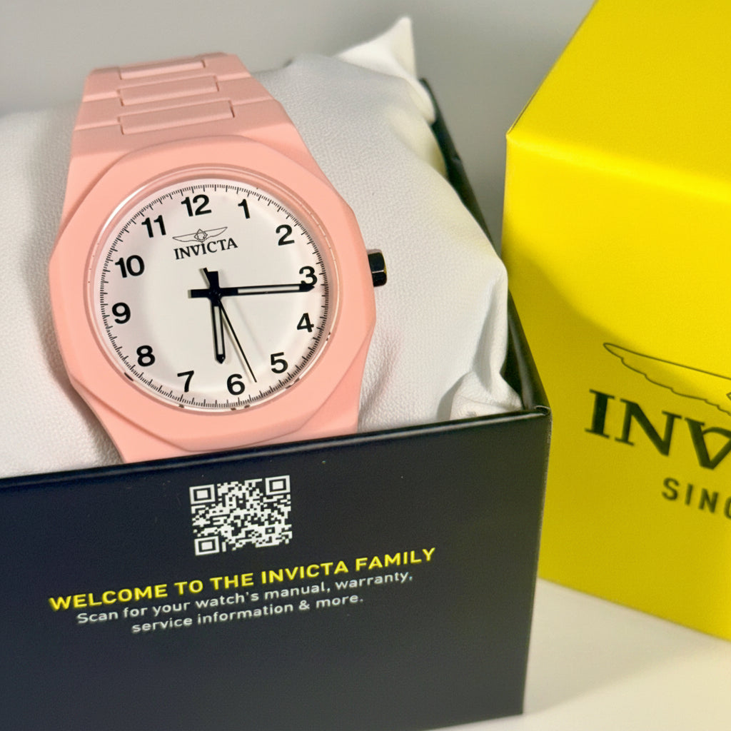 70389 Invicta Celestial Sintix Pink Lady Unisex 40mm White Face Watch
