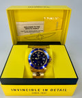 08930OBXL Invicta Mens Pro Diver Bathyos Automatic Gold Case Blue Bezel Black Dial