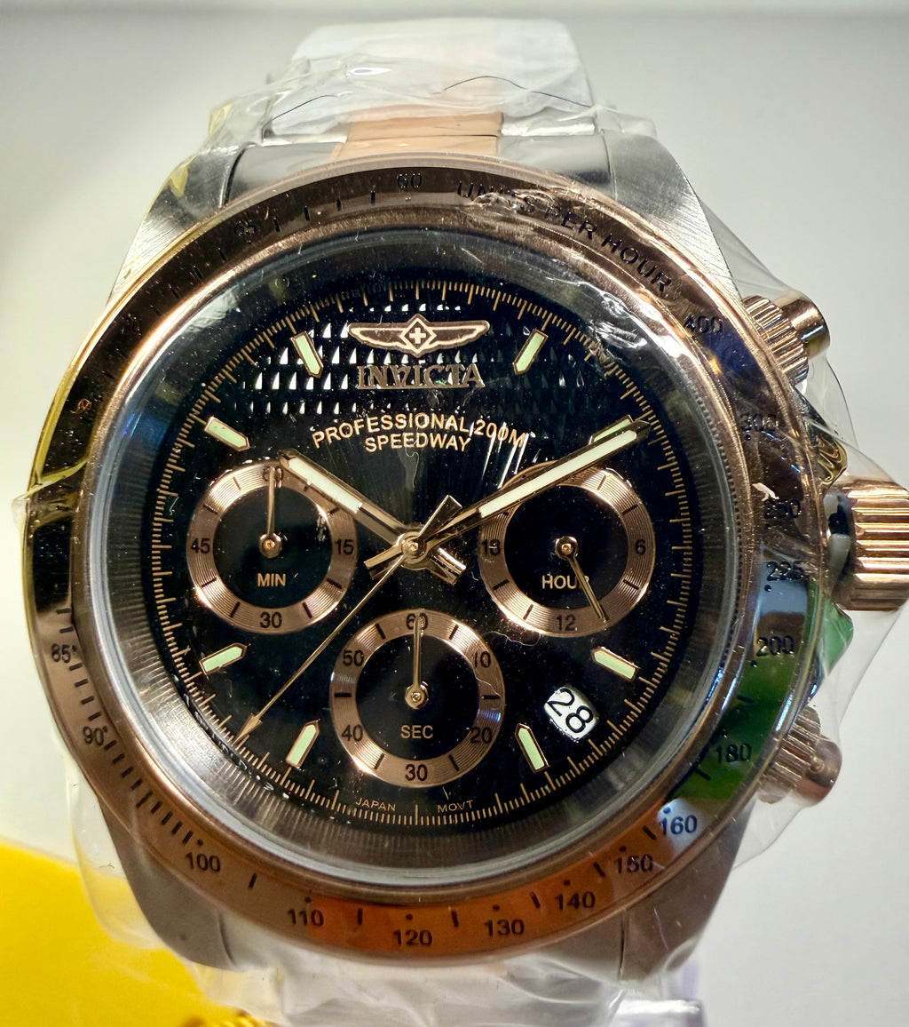 Invicta Speedway Torvane Men's Watch - 39.5mm, Steel, Rose Gold (6932) close up