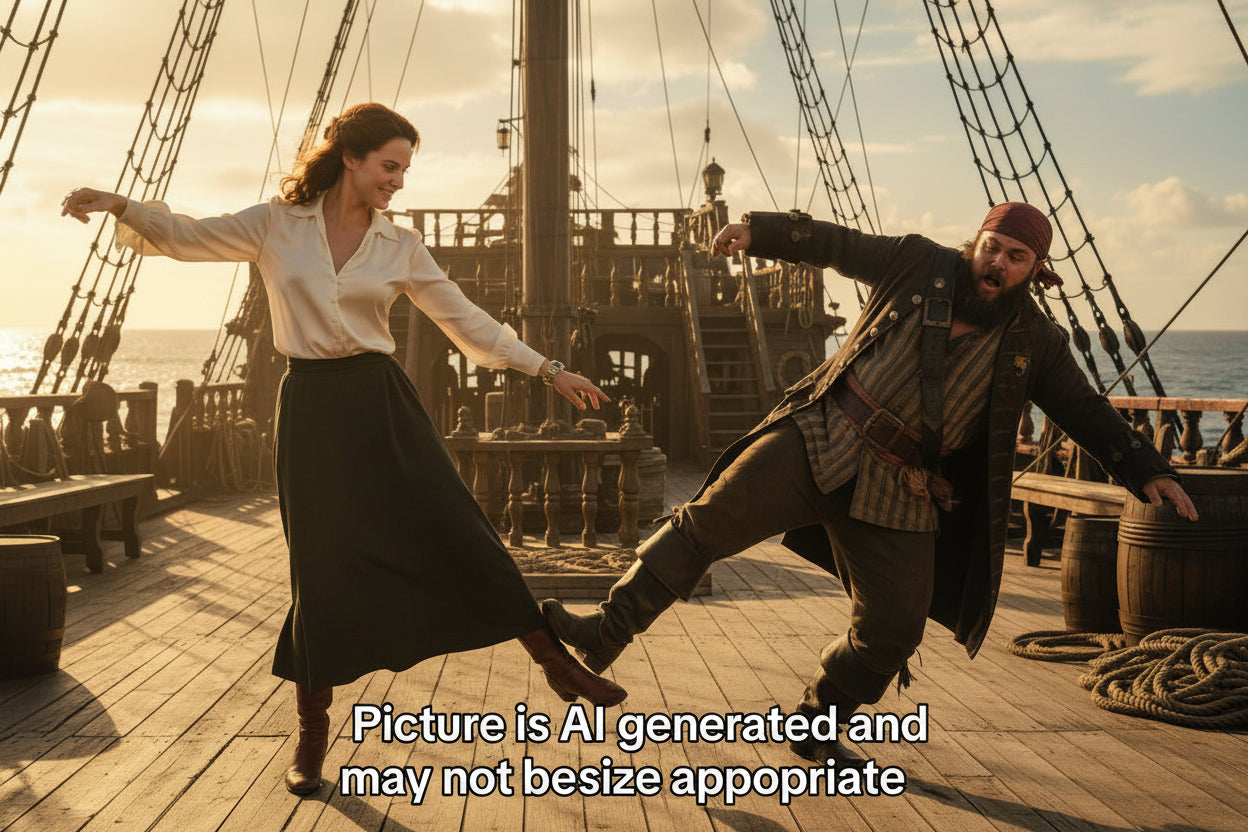 Two people dancing on a ship with a scenic background Ladies Invicta Pro Diver 24.5 mm