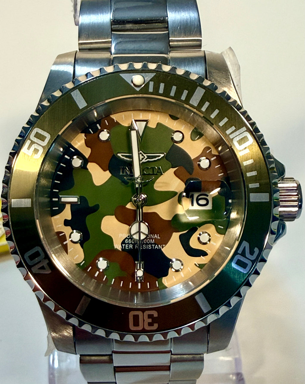 48567 48569 48570 Mens Pro Diver Camo Bundle CAMOFLAUGE 3 Watch Set 3 Dial Color close up