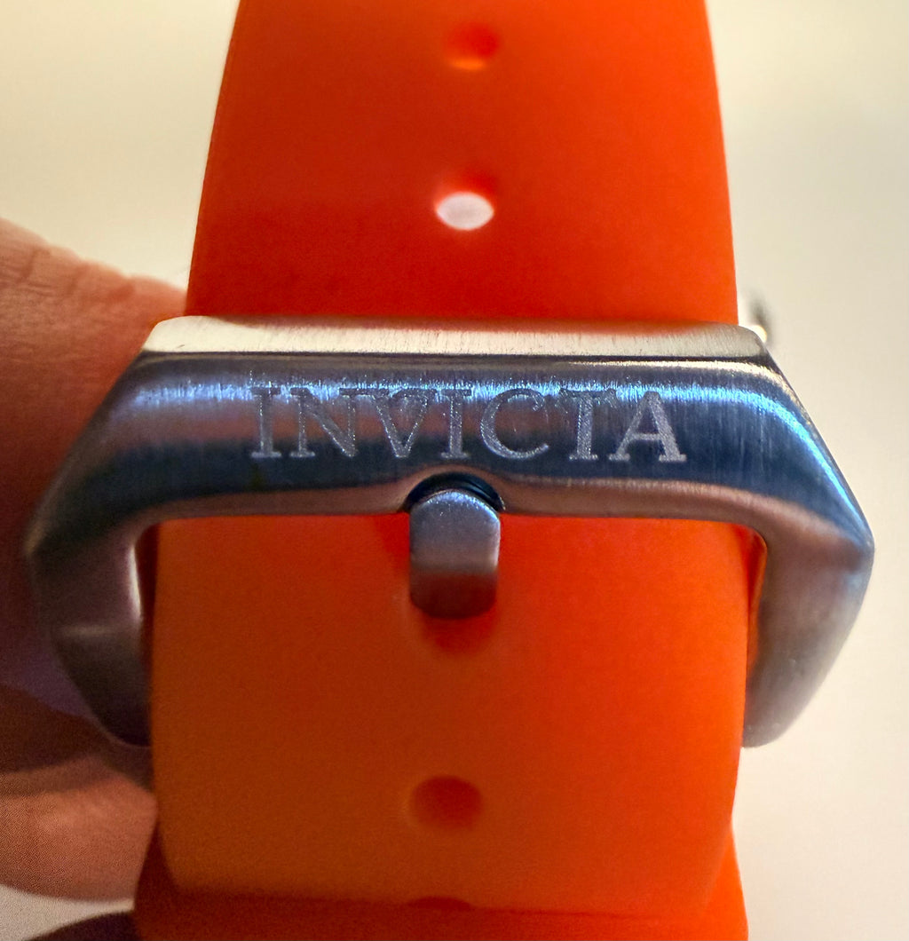 Invicta Racing Vaulthan 43.5mm Orange Silicone Chronograph Men Watch 69672 New
