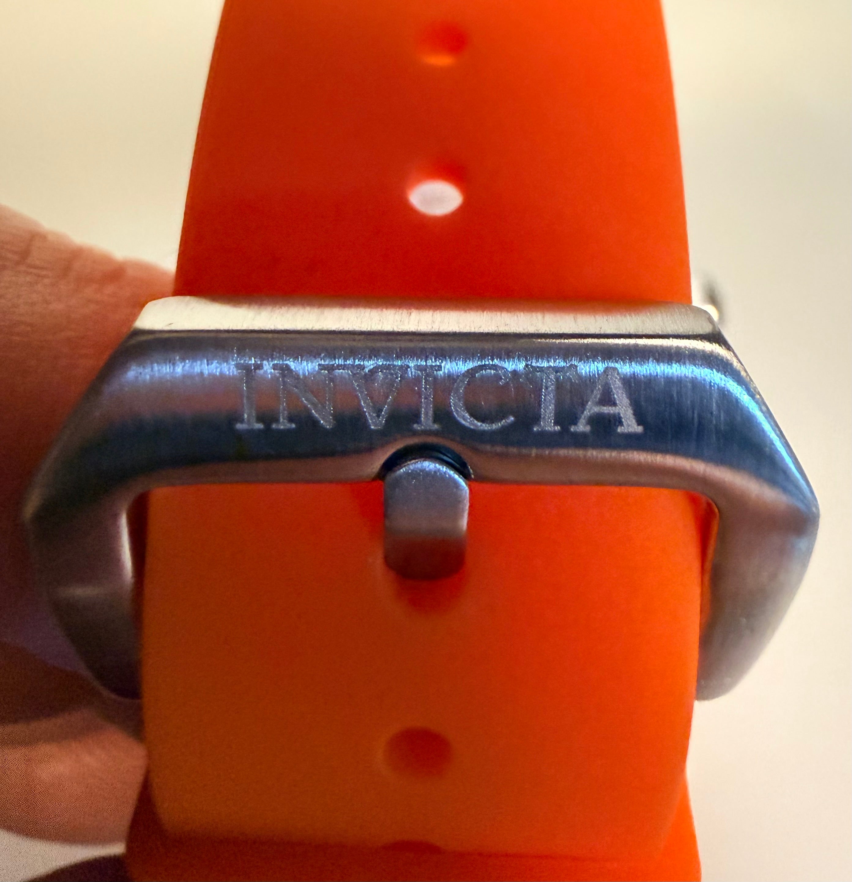 Invicta Racing Vaulthan 43.5mm Orange Silicone Chronograph Men Watch 69672 New