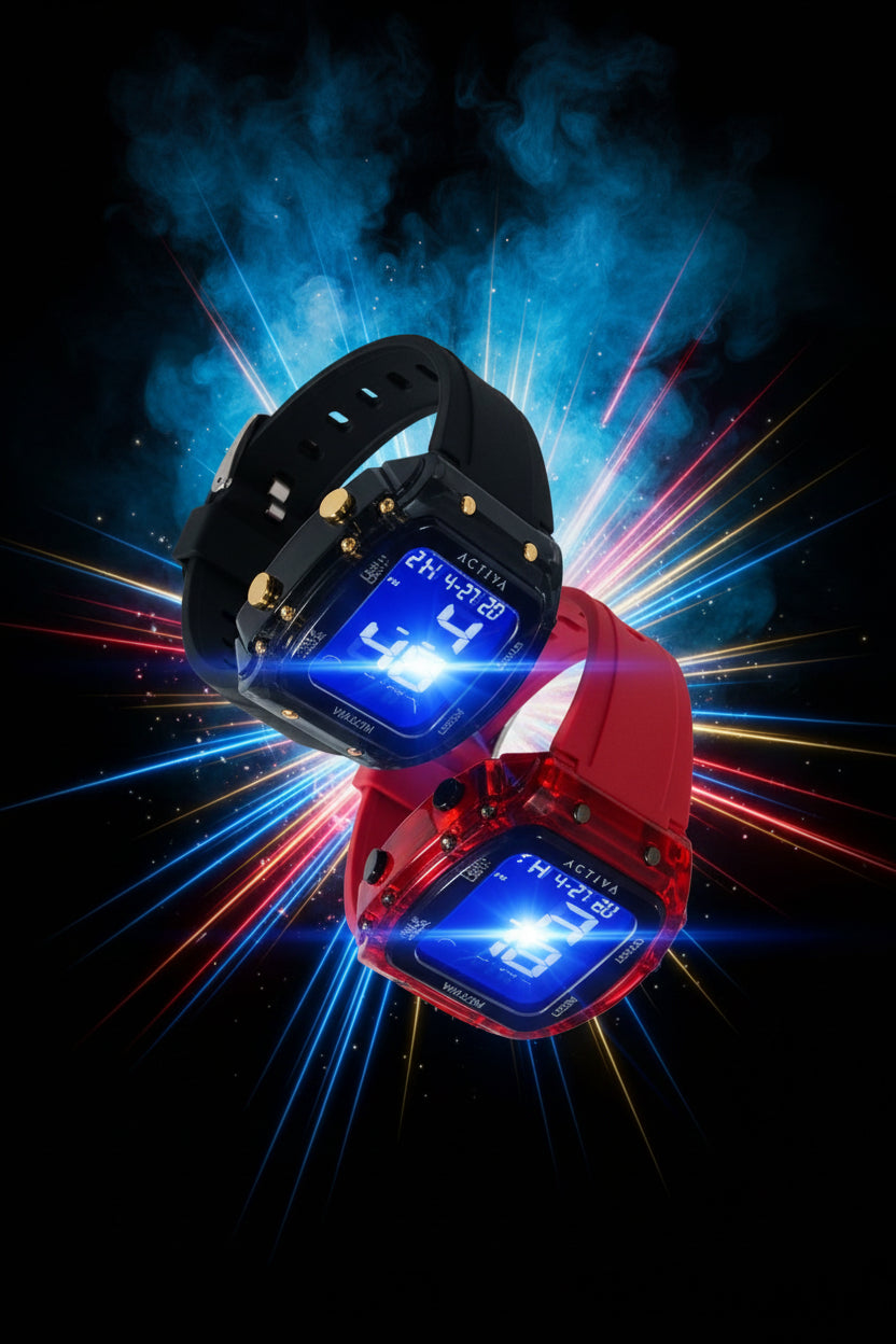 Activa X Ranger Bundle, one red and one black with gold accents, on a white surface.