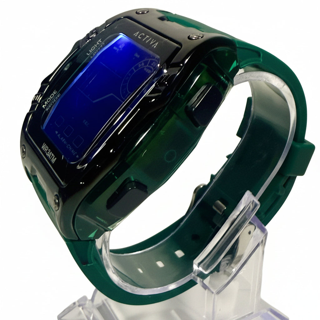 Activa Zalix X Green Strap Digital Sport Watch