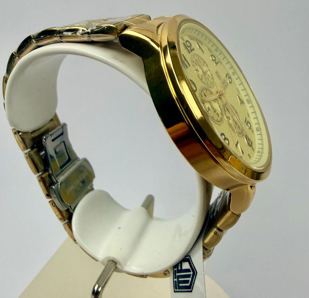 MPW-0318 Montres Prestige Men's Watch 43.5mm Gold Chronograph Stainless Steel