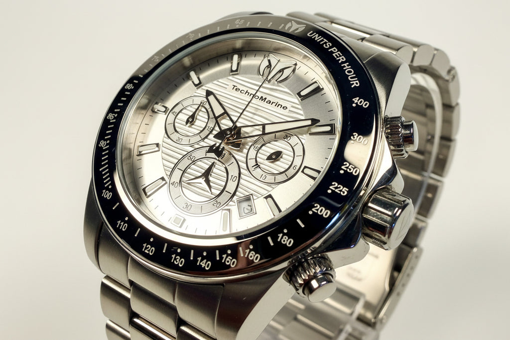 TechnoMarine Manta Ray Men's Watch - 42mm, Steel (ZG-TM-219000) Front face view