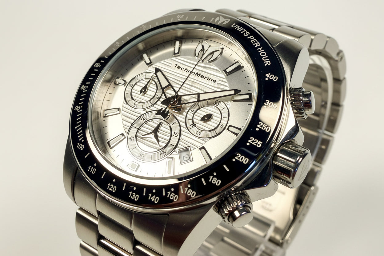 TechnoMarine Manta Ray Men's Watch - 42mm, Steel (ZG-TM-219000) Front face view