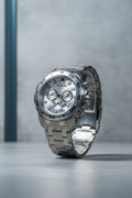 Invicta Pro Diver Scuba 48mm Silver watch with detailed face on a light gray background