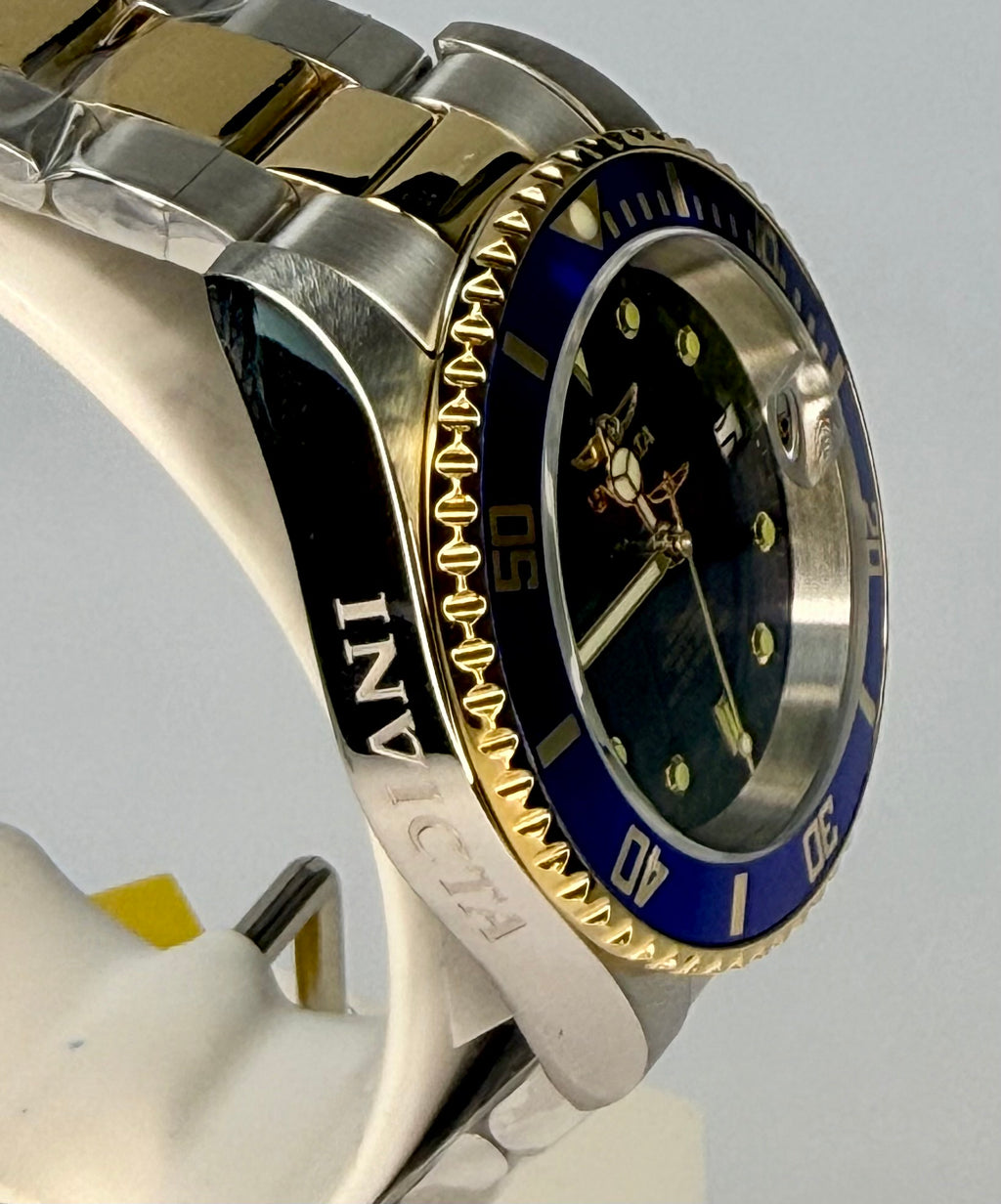 8928OB Mens Pro Diver Automatic Blue Dial Gold Tone Two Tone NH35A 40mm Watch