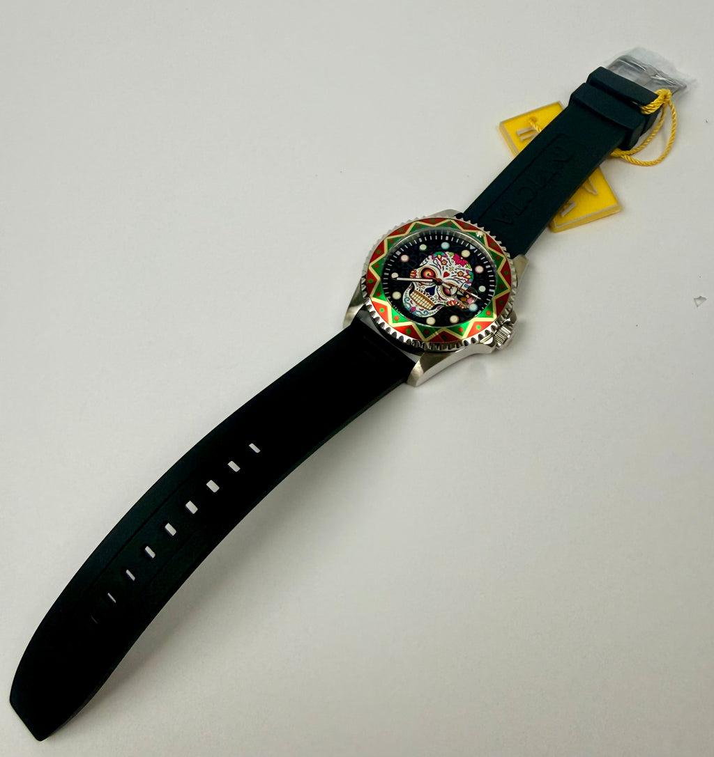 50515 Invicta Mens Pro Diver Eternal Fiesta Black Dial Stainless Steel 43mm