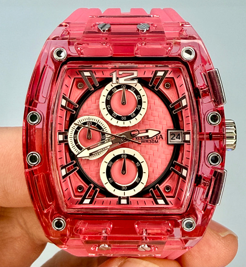 70797 Invicta S1 Rally ApexTwelve "Triple Pink" Dial-Case-Band 42mm Watch