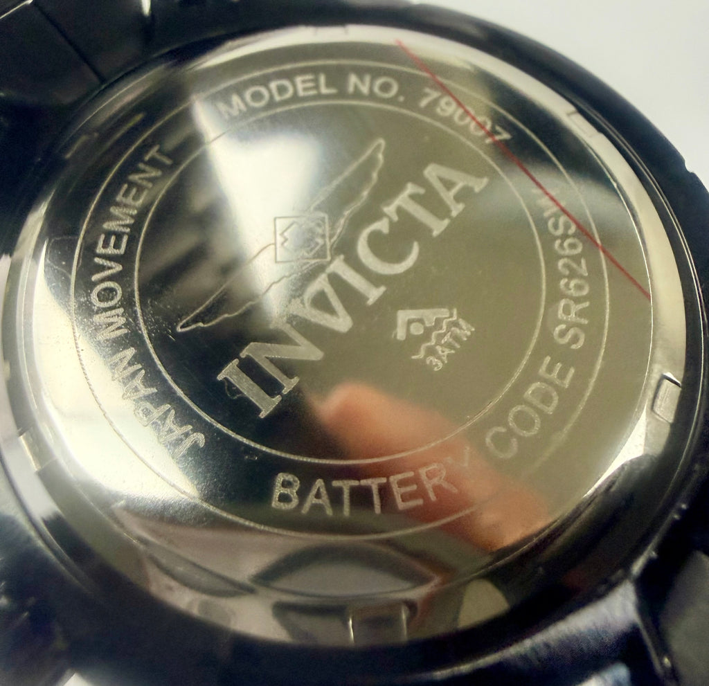 79007 Invicta S1 Rally Mens Watch Multi Function Black Dial Steel 44mm Case