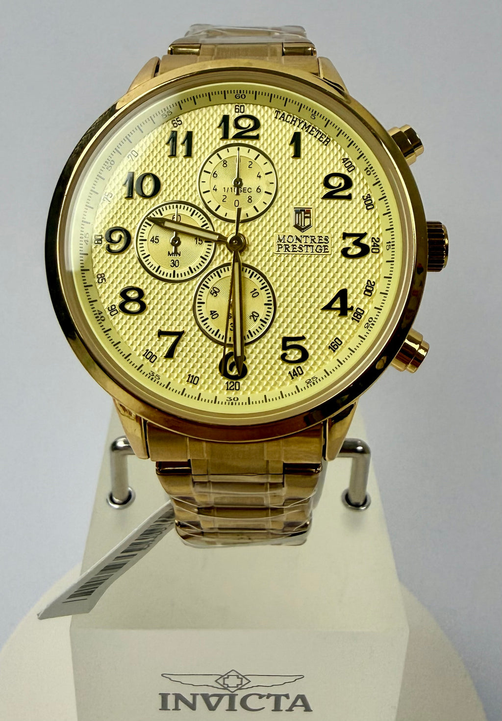 MPW-0318 Montres Prestige Men's Watch 43.5mm Gold Chronograph Stainless Steel