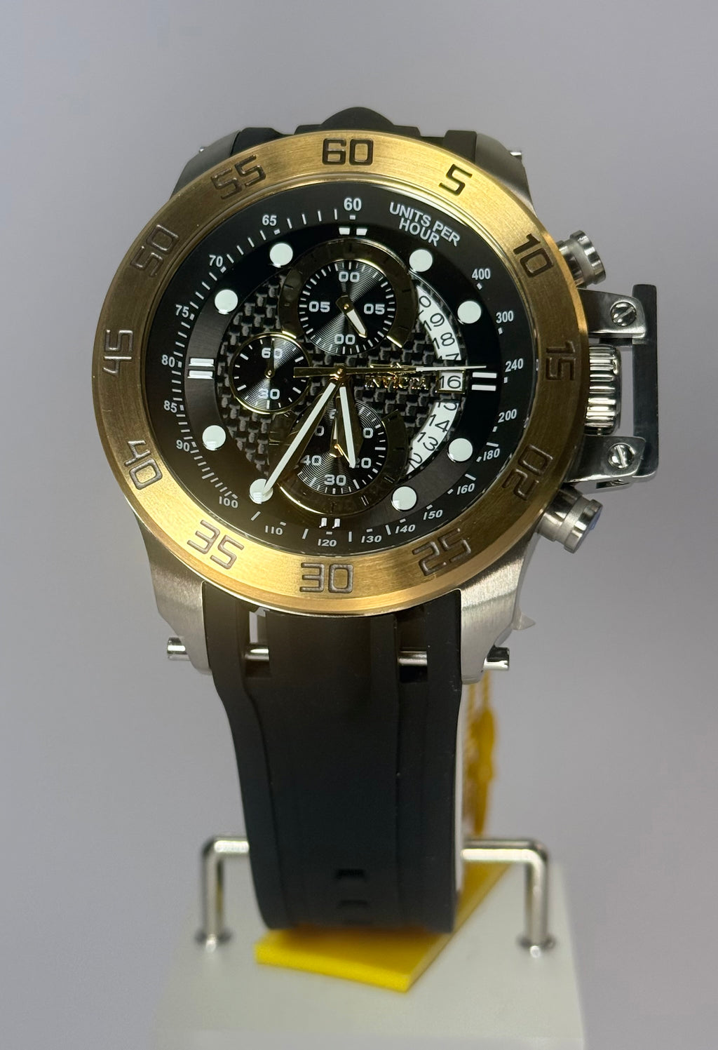 19253 Invicta I Force 51mm Stainless Steel Black Dial Chronograph Watch