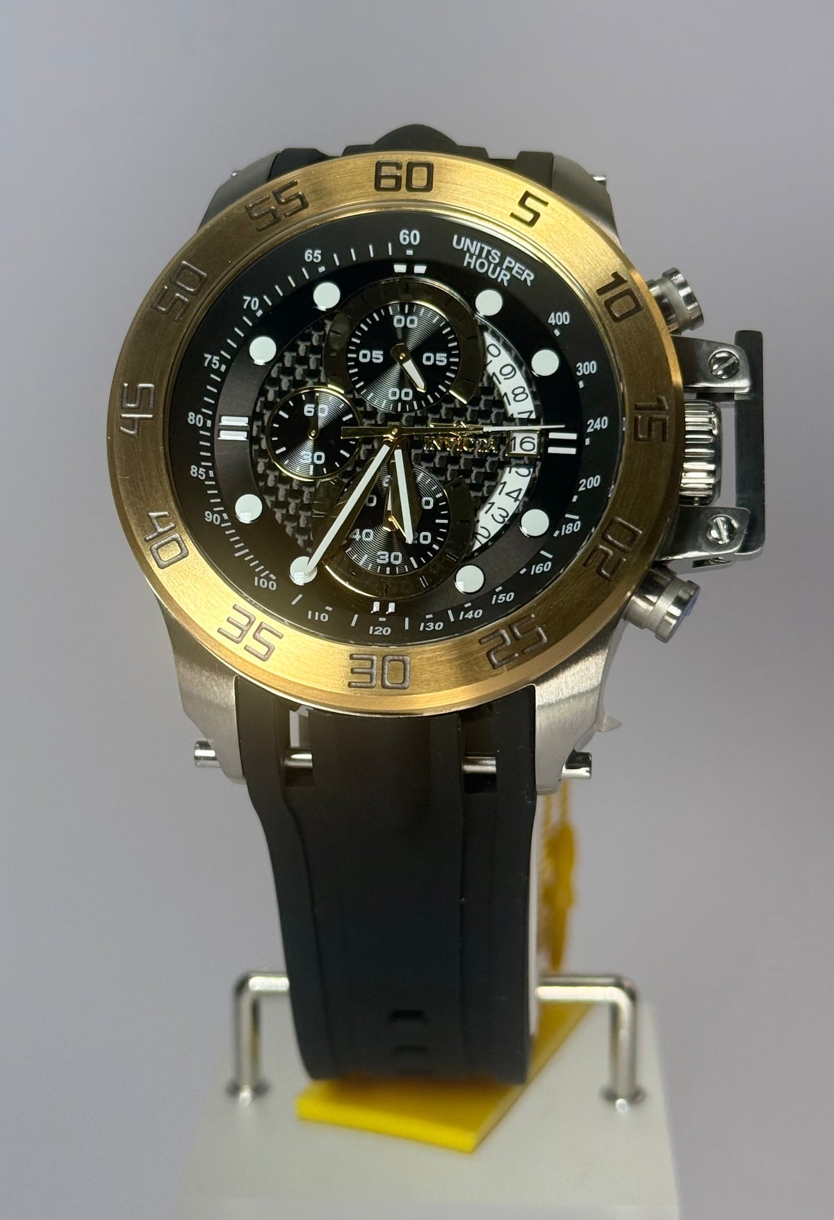 19253 Invicta I Force 51mm Stainless Steel Black Dial Chronograph Watch