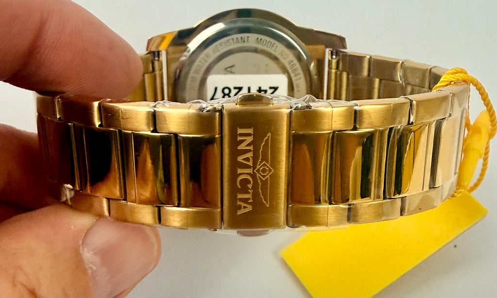 46841 Invicta Speedway Dominus Men's Watch 42mm Gold Band Green Dial Special Case