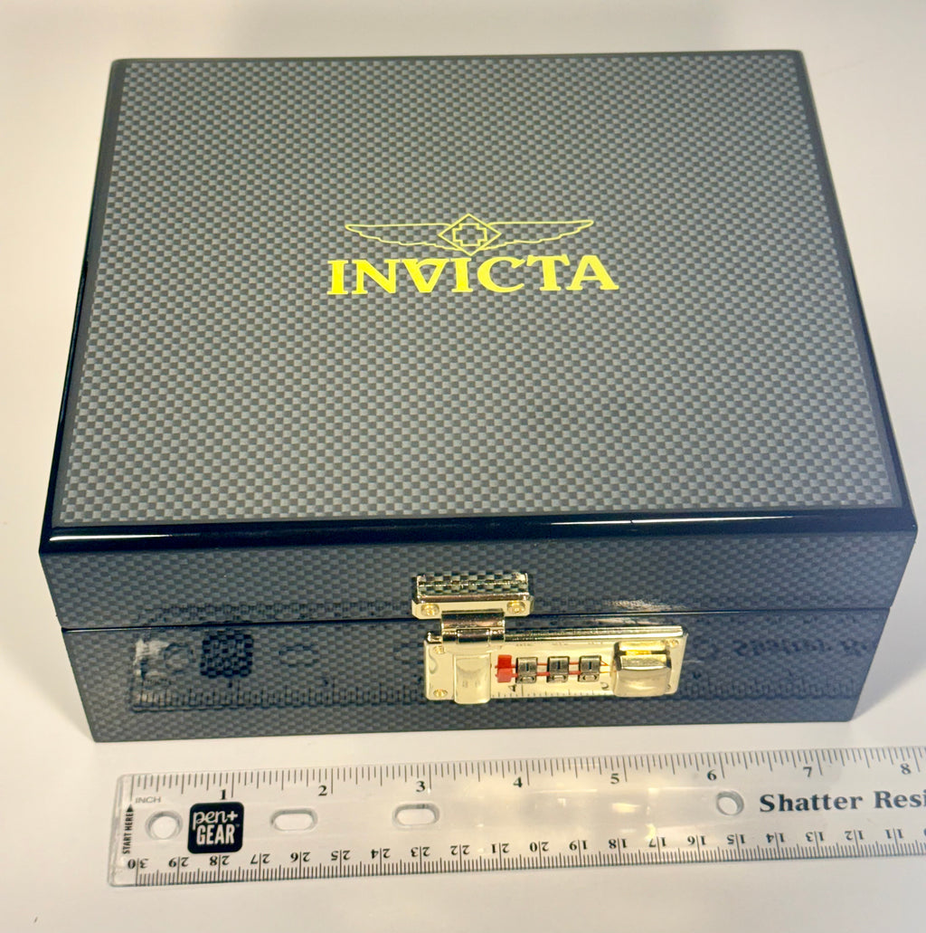 Invicta Objet D Art Aphelior Automatic Men's Watch - 40.2mm. Black with Interchangeable Strap (70115) display case