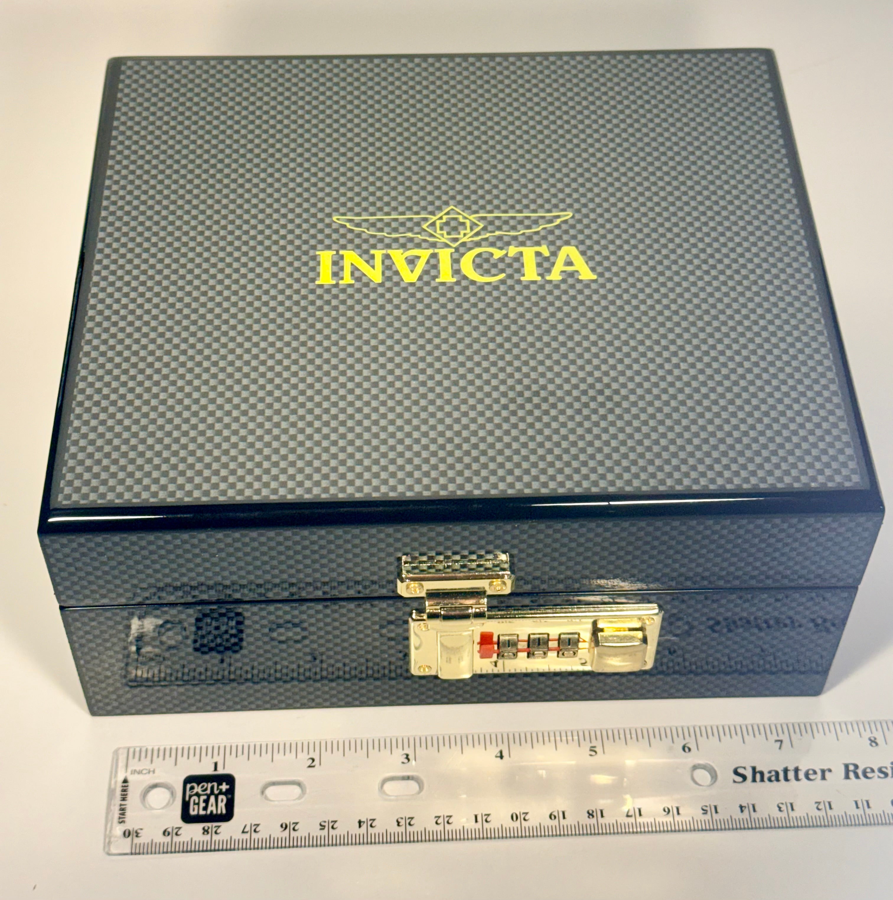 Invicta Objet D Art Aphelior Automatic Men's Watch - 40.2mm. Black with Interchangeable Strap (70115) display case