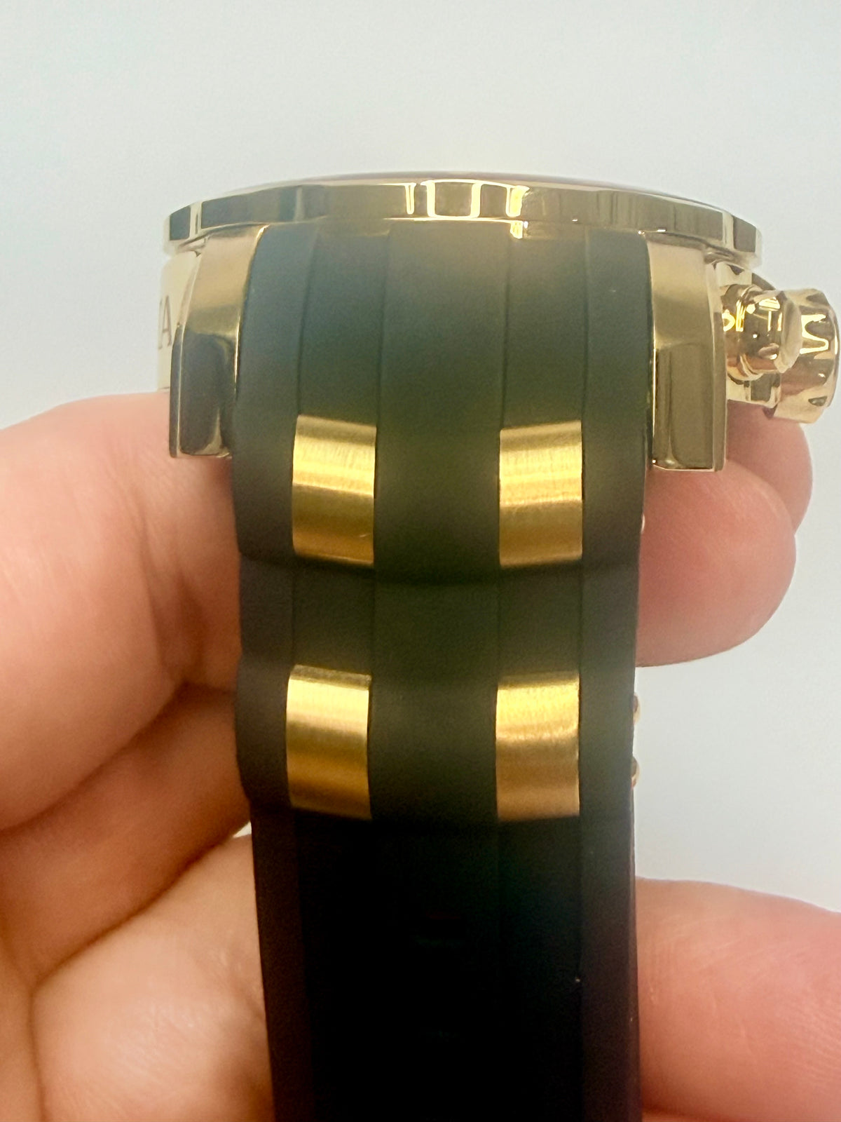 6983 Invicta 48mm Mens Pro Diver Chronograph Scuba Gold-Tone Blue Dial Watch