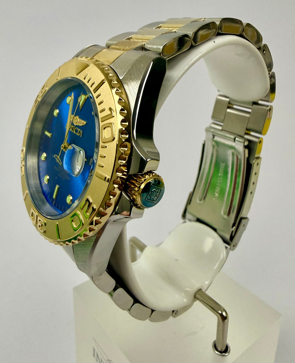 29949 Invicta Pro Diver Mens Pro Diver 43mm Two-Tone Blue Dial Watch with Case