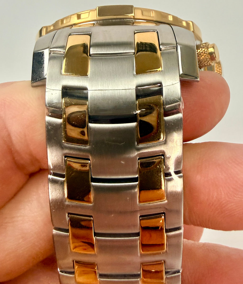49852 Invicta Mens Pro Diver Scuba Abalone Dial Gold Tone Steel 51mm Watch
