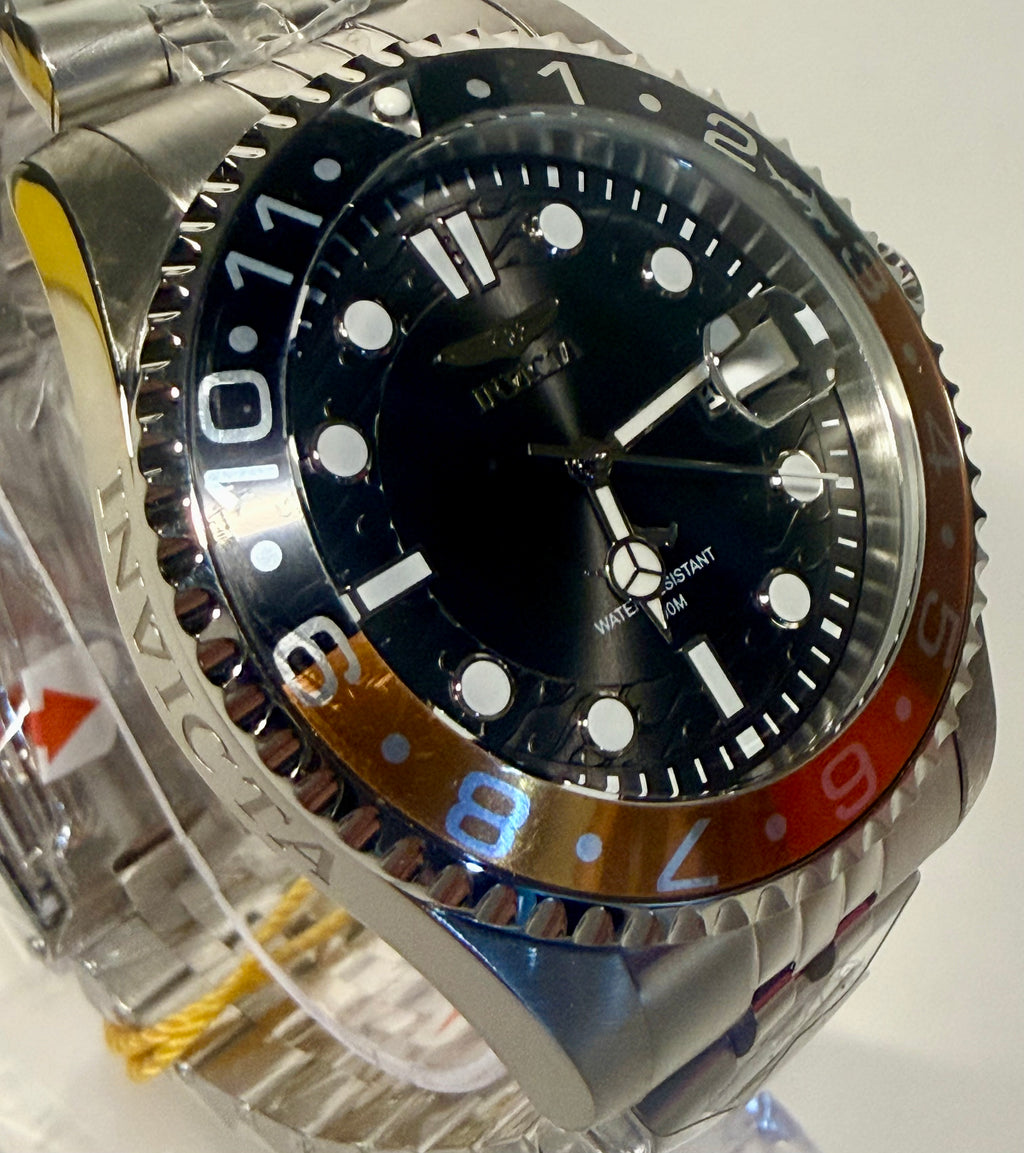 30621 Invicta Mens Pro Diver Charcoal Dial Stainless Steel 43mm Watch 100m PC32 other side