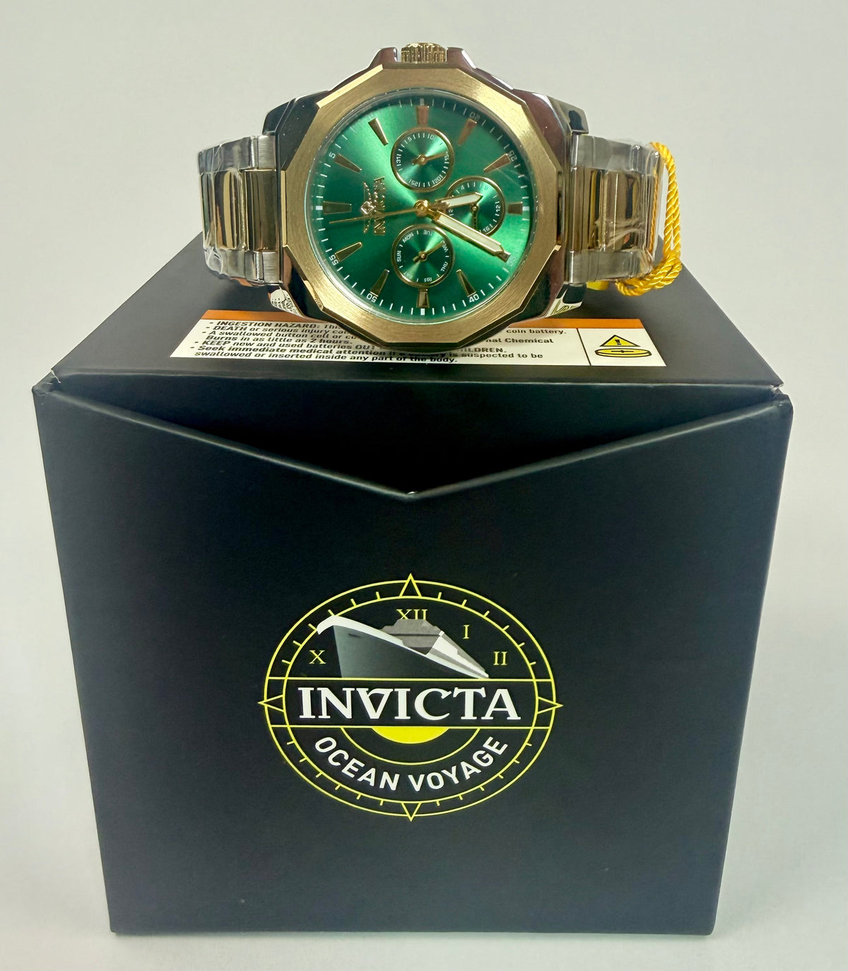 46847 Invicta Speedway Multifunction Mens 42mm Two Tone Green Dial Watch