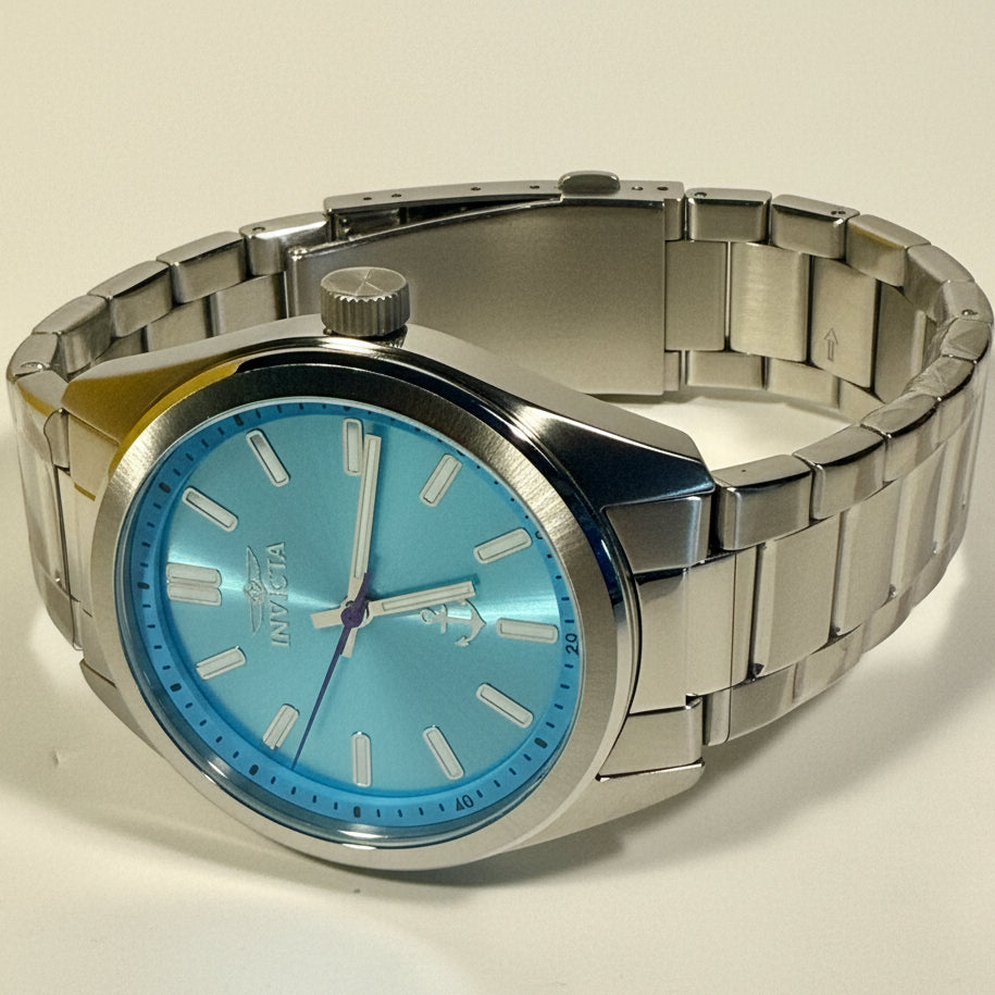 49989 Invicta Ocean Voyage Mens Watch 41mm Stainless Steel Blue Dial Bracelet