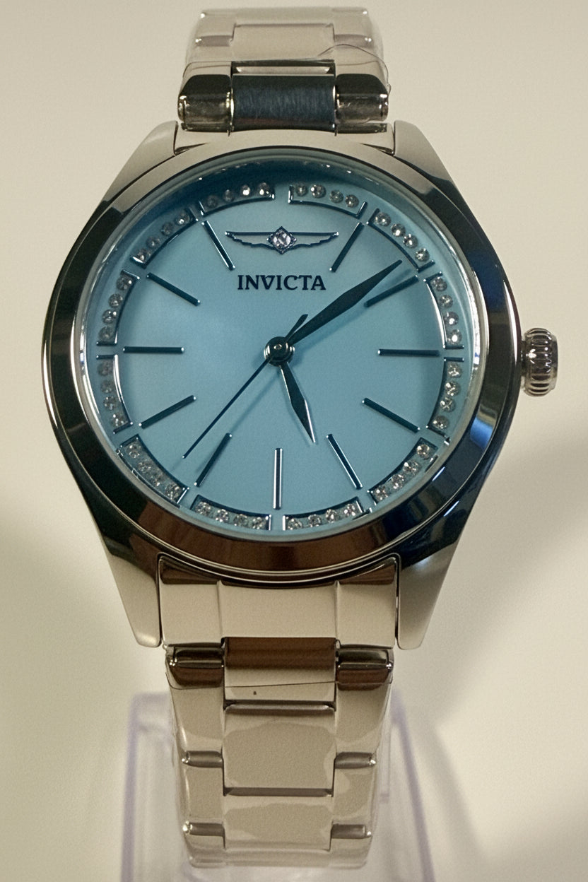 70416 Invicta Celestial Ladies Watch 33mm Stainless Steel Silver Dial Bracelet