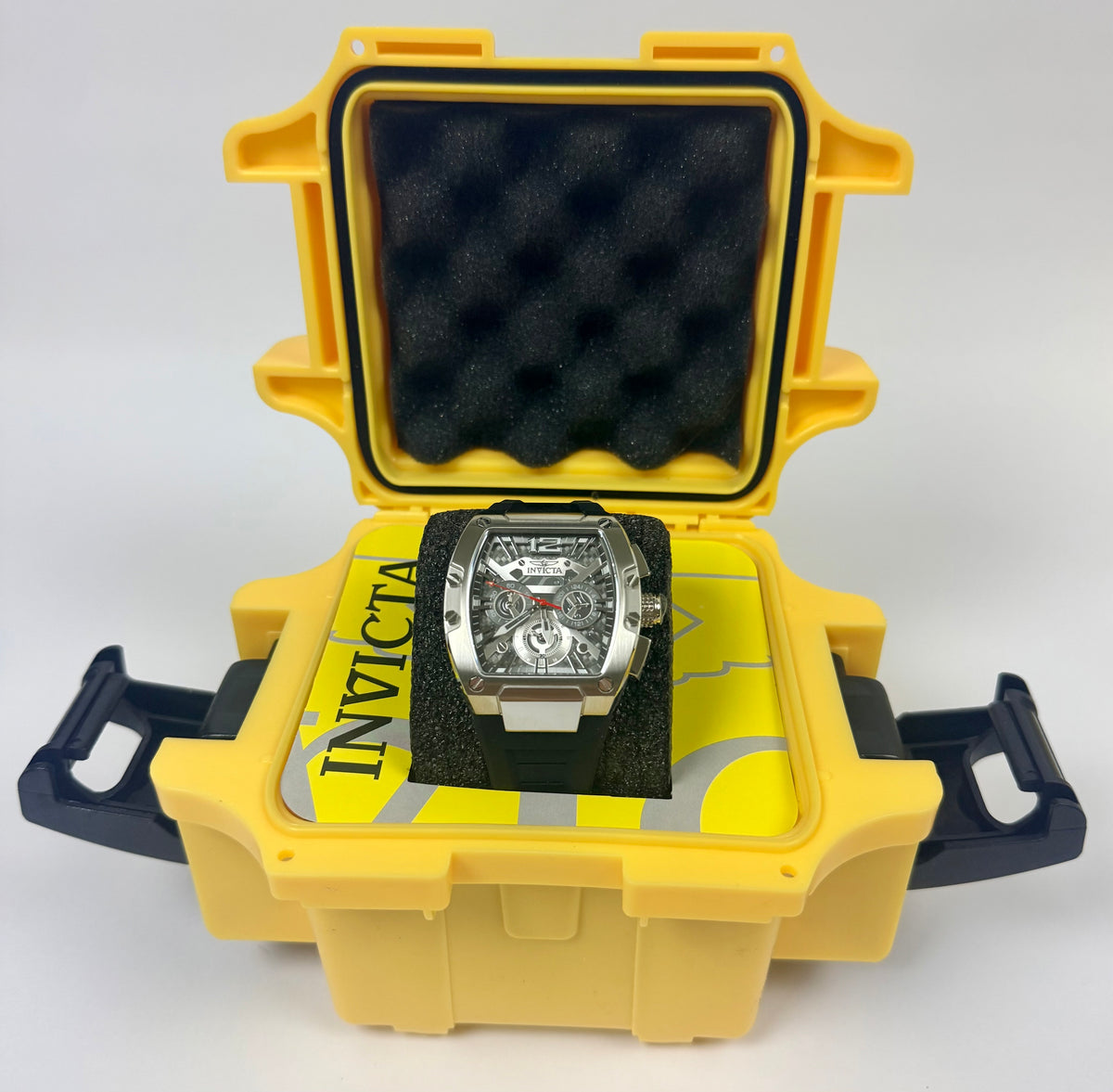 50673 Invicta Racing Sector Grid 43mm Men's Watch Chronograph Black Dial