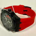 69491 Invicta Mens Speedway Rim Black Case Red Polyurethane Strap 42mm 30m Watch