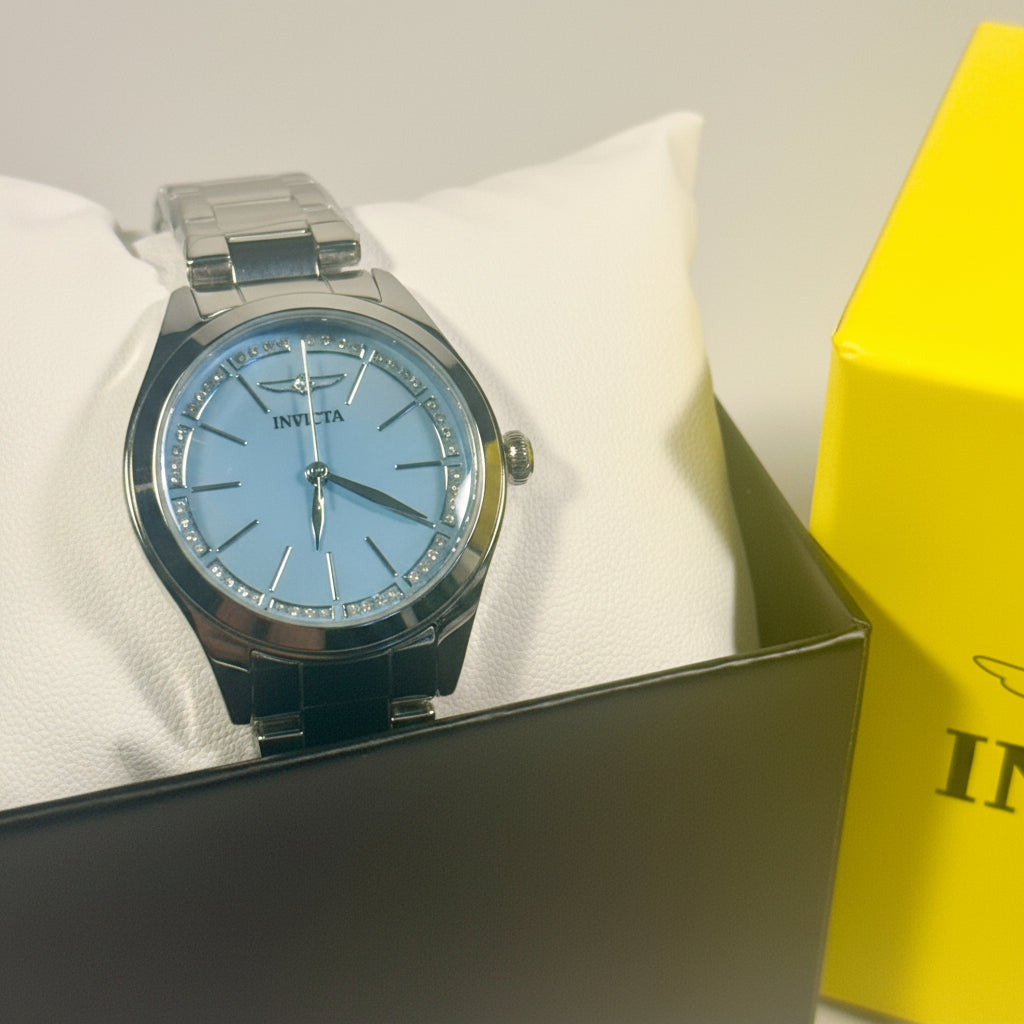 70416 Invicta Celestial Ladies Watch 33mm Stainless Steel Silver Dial Bracelet