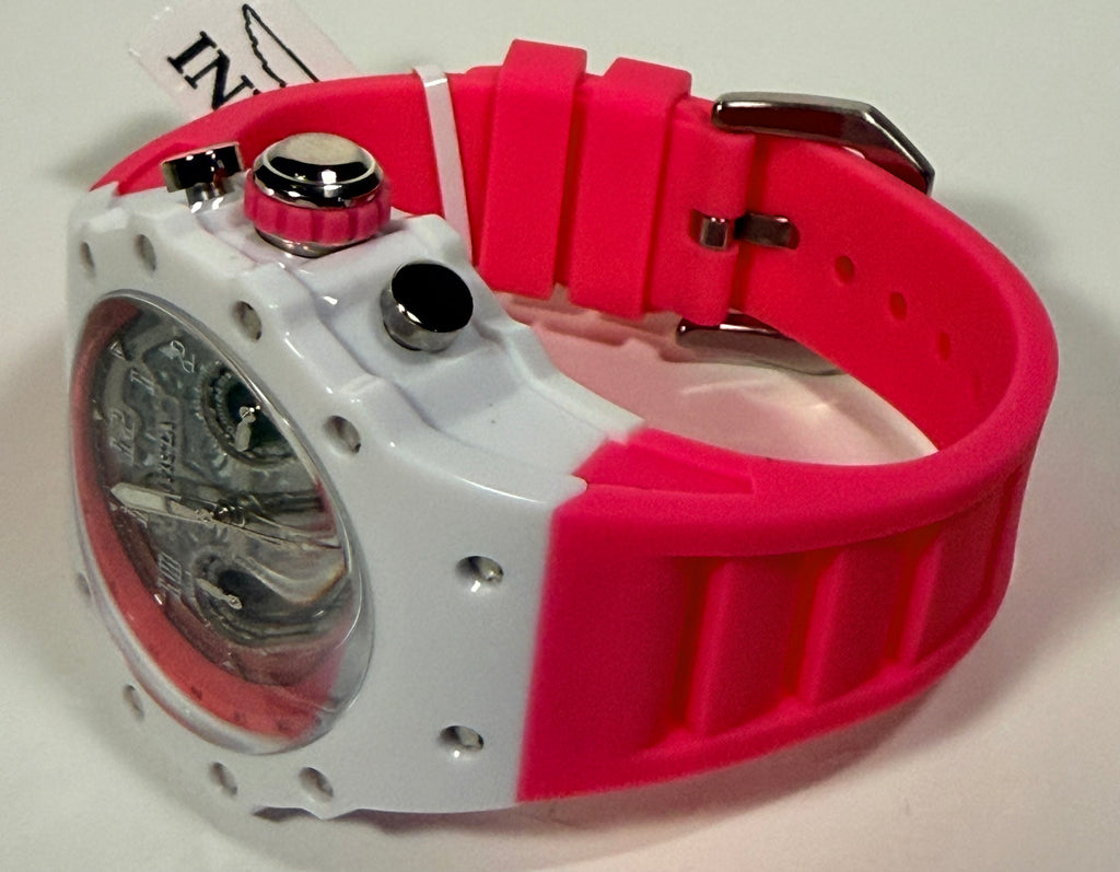 Invicta Racing Apexium Unisex Watch - 41mm, Pink (69620) lying on a flat surface