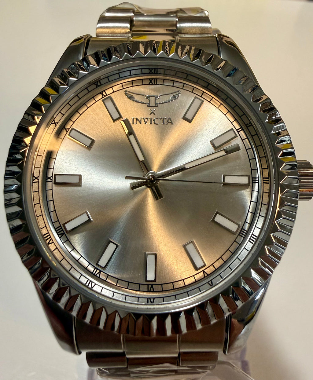 Invicta Mens Speicalty I 40mm watch with detailed case on a white background