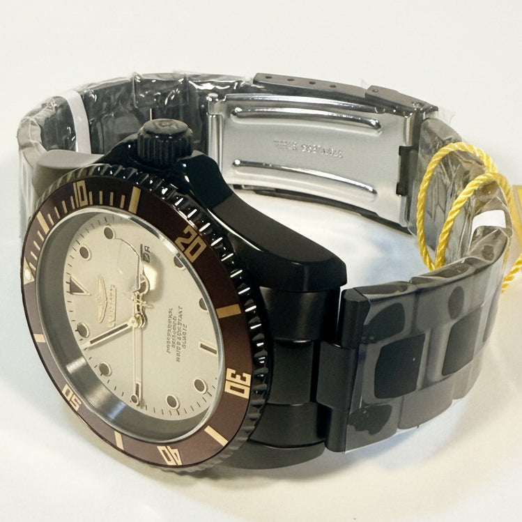 50531 Invicta Mens Pro Diver Vectide Chocolate and White Dial 42mm Stainless Steel Watch 200M	