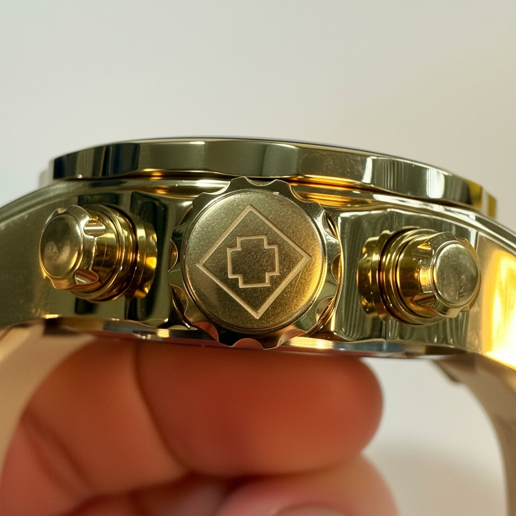 Close-up of a Invicta Scuba 48mm watch on a white background