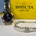 Speedway Ladies 34mm Combo watch and bracelet set with yellow box in the background