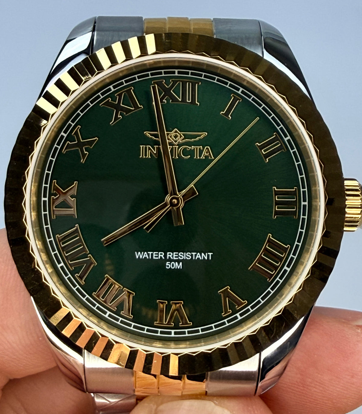 47403 Invicta Specialty Windsor Mens Watch 43mm Two Tone Steel Green Dial