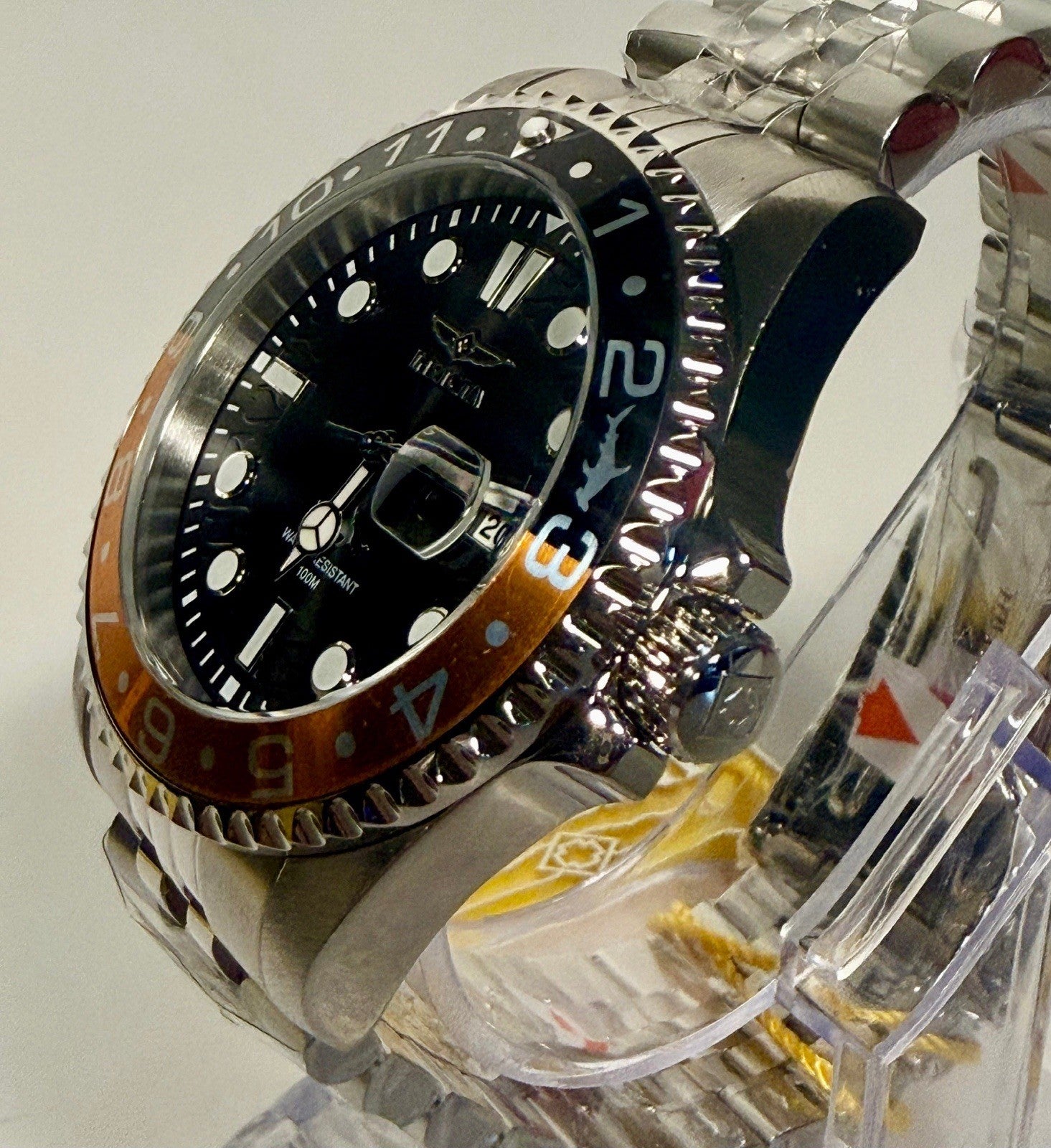 30621 Invicta Mens Pro Diver Charcoal Dial Stainless Steel 43mm Watch 100m PC32