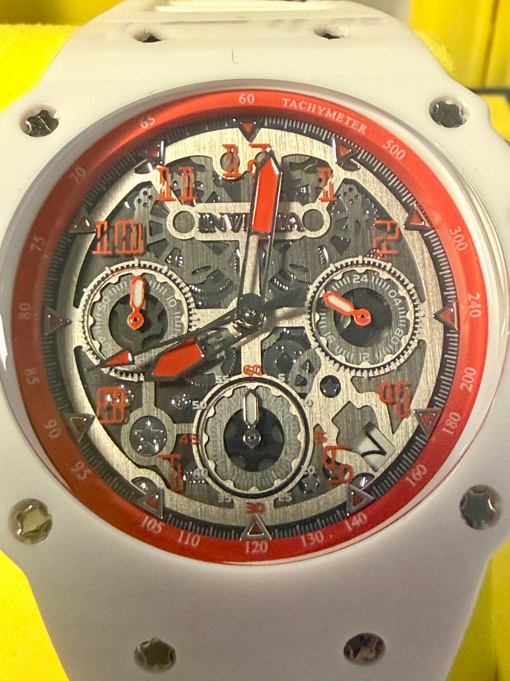 69781 Invicta Racing Lady UNISEX 40.5mm Silicone Chronograph 50m WR Watch
