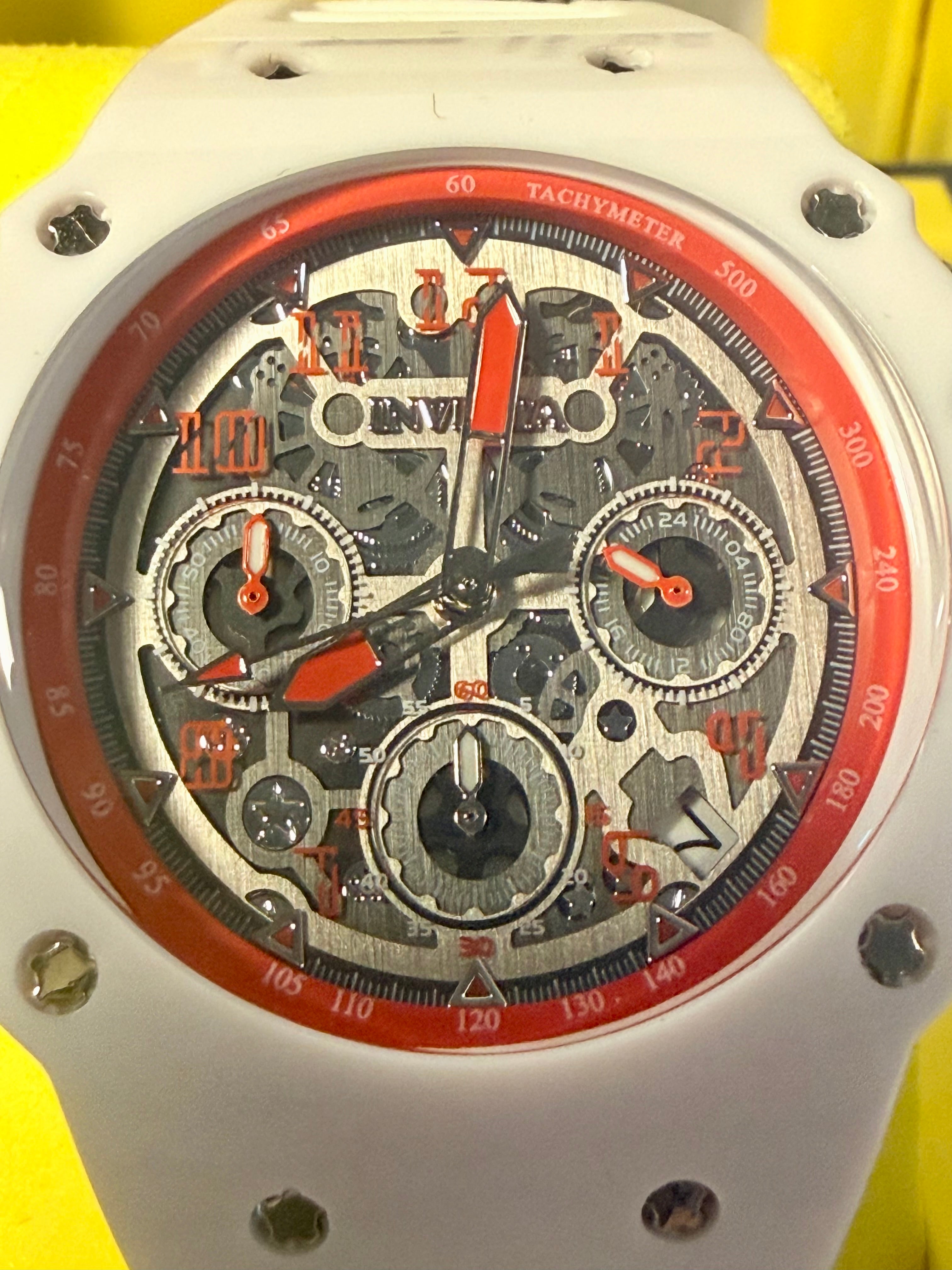 69781 Invicta Racing Lady UNISEX 40.5mm Silicone Chronograph 50m WR Watch