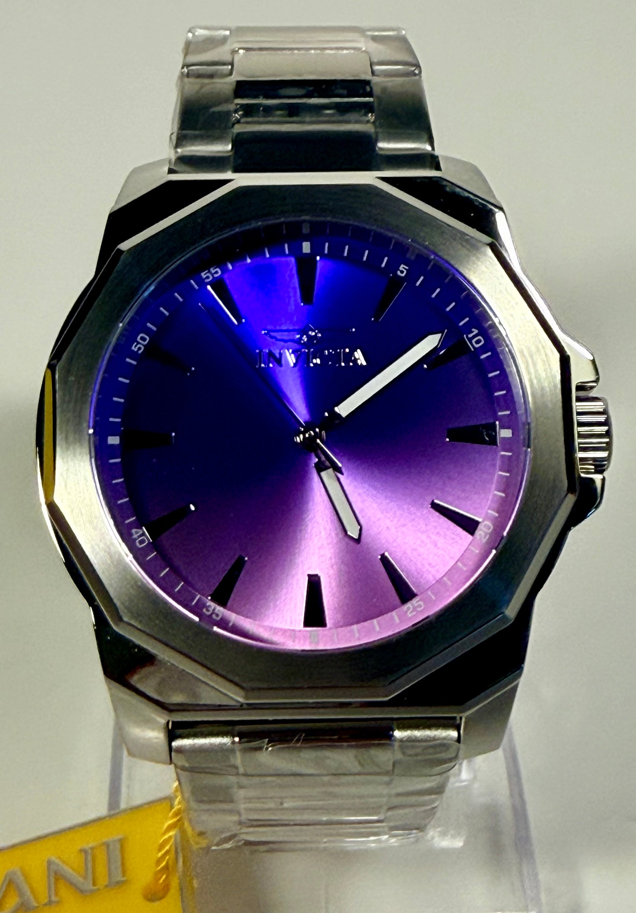 50981 Invicta Men's Speedway Dominus 42mm Stainless Steel Iridescent Dial Watch close up
