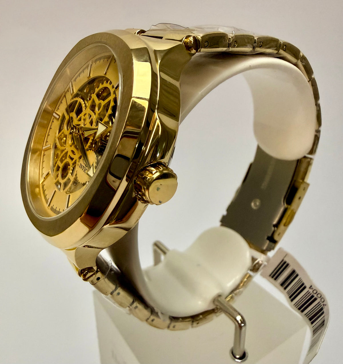 70004 Objet D Art Automatic Gold Tone Steel Skeleton Dial 43.5mm