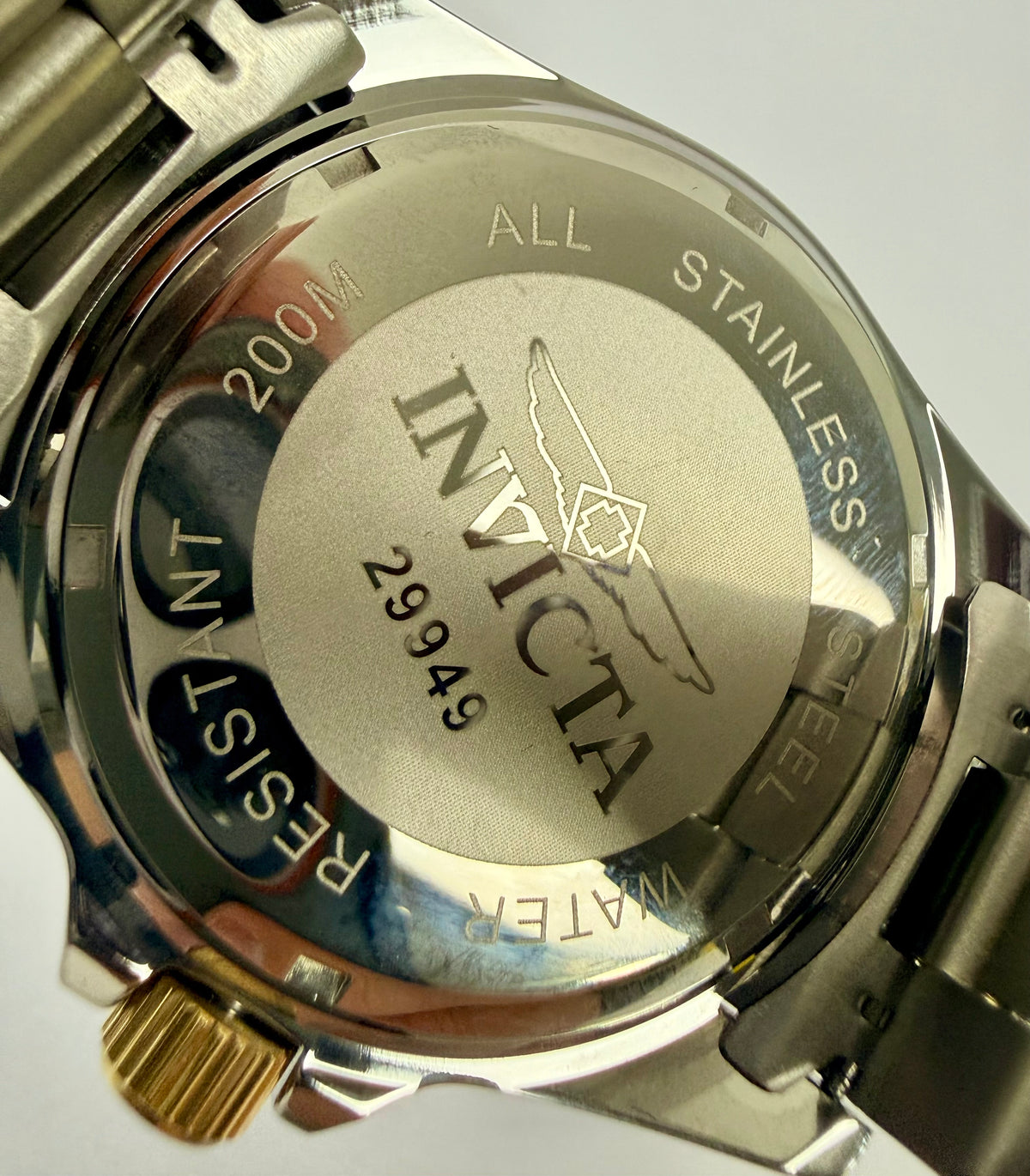 29949 Invicta Pro Diver Mens Pro Diver 43mm Two-Tone Blue Dial Watch with Case